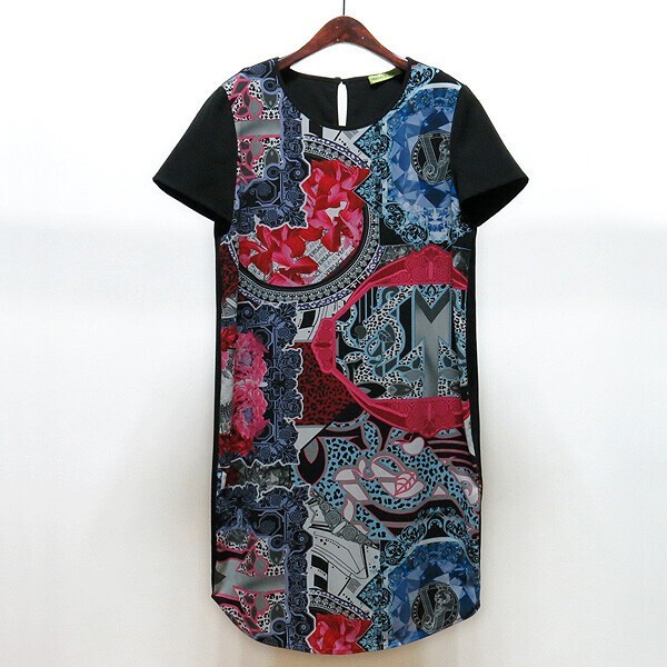 VERSACE JEANS Short Sleeved Dress women’s IT 42 size Unused Perfect