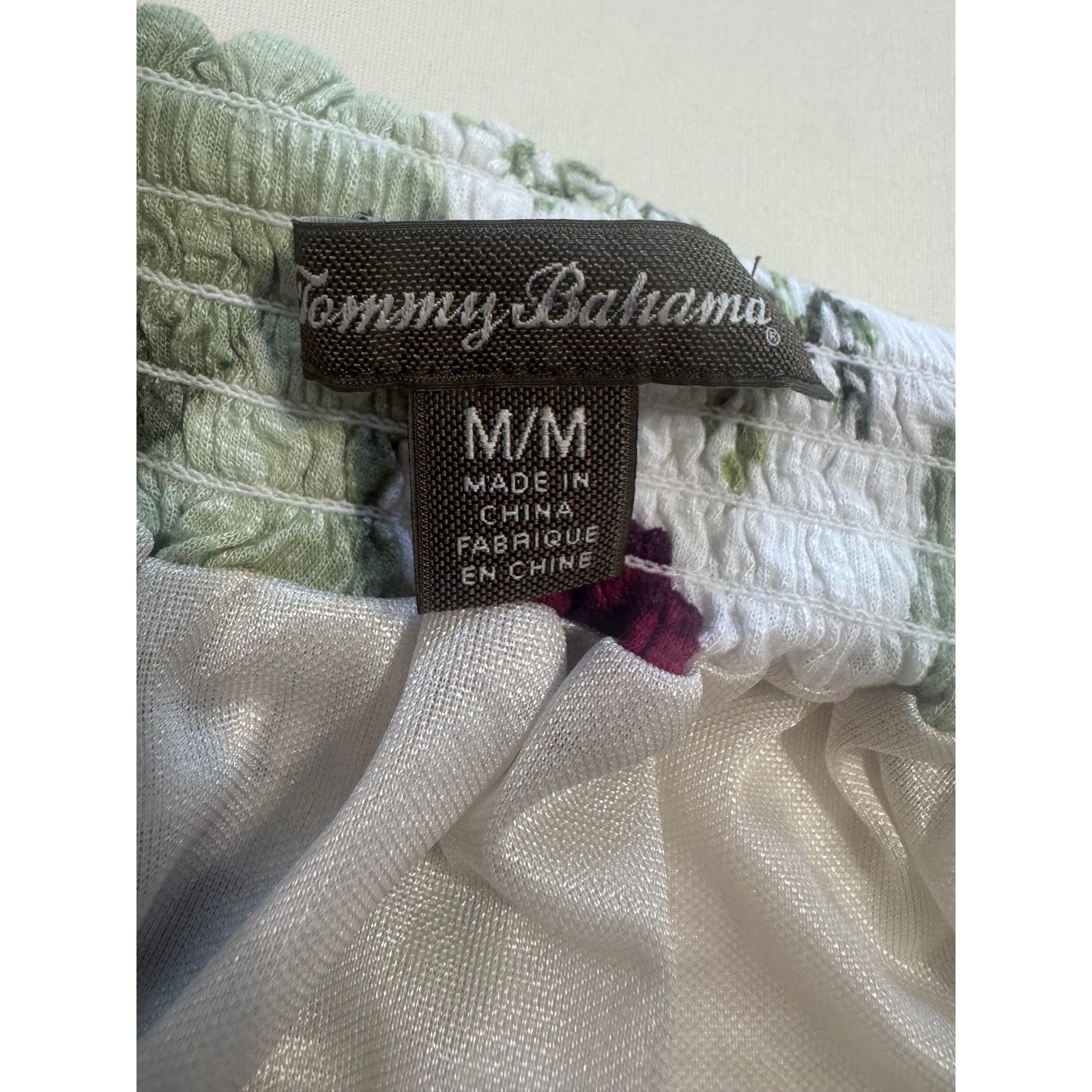 Tommy Bahama Tropical Floral Off Shoulder Shift Dress Size Medium