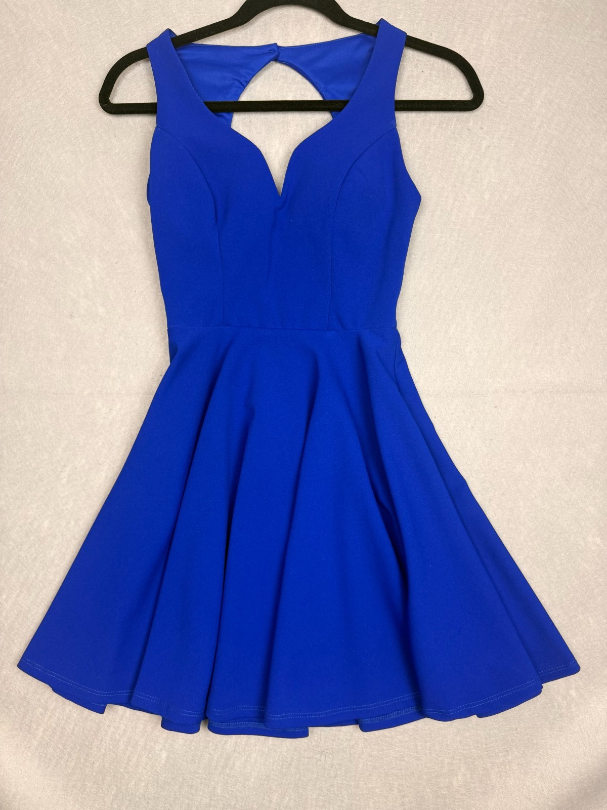 B DARLIN Junior’s Royal Blue Hi-low Fit & Flare Dress Size 0