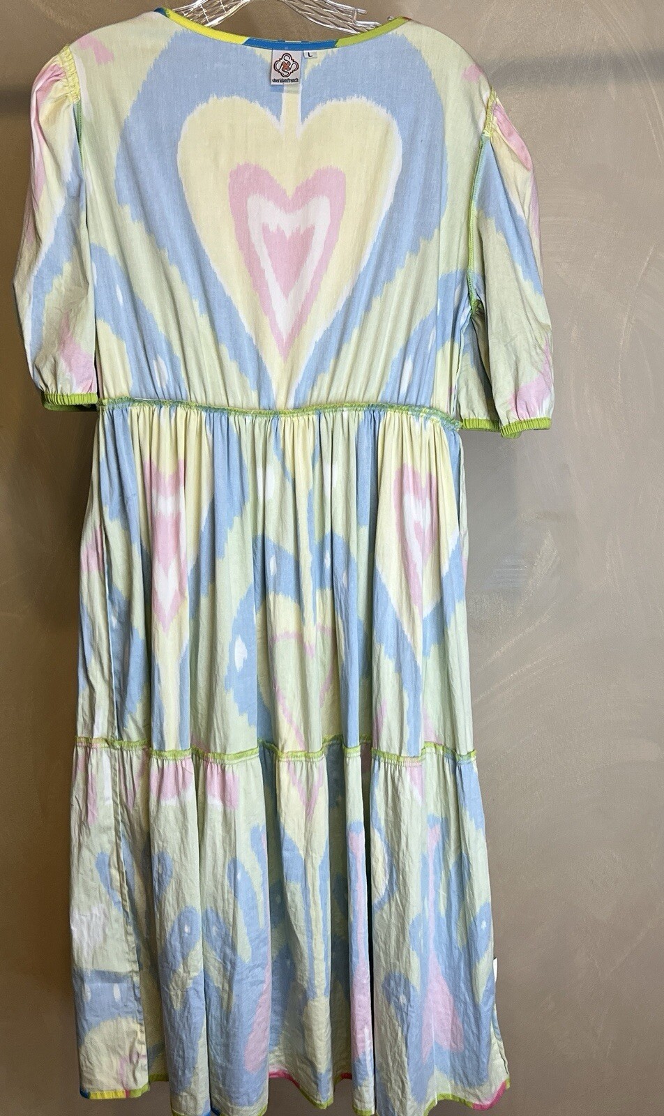 Sheridan French Women pullover Resin floral detail Colorful Arcadia Dress|SZ:L