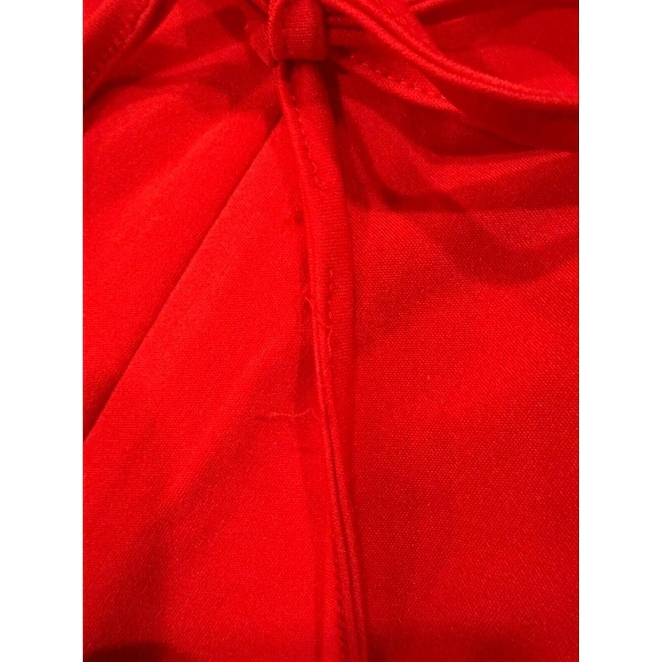 Red Lace Up Back Bodycon Ruffle Hem Spaghetti Strap Mini Cocktail Date Night
