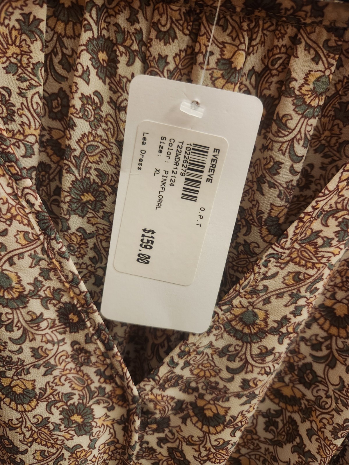 OPT Evereve Floral Boho Ruffle Mini Lea Dress Prairie Style Size XL NWT