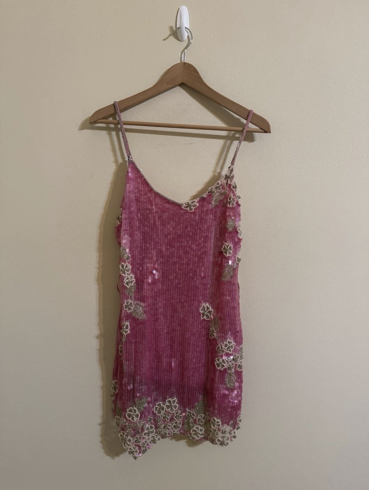 LoveShackFancy Meline Dress Raspberry Sparkle Size 10