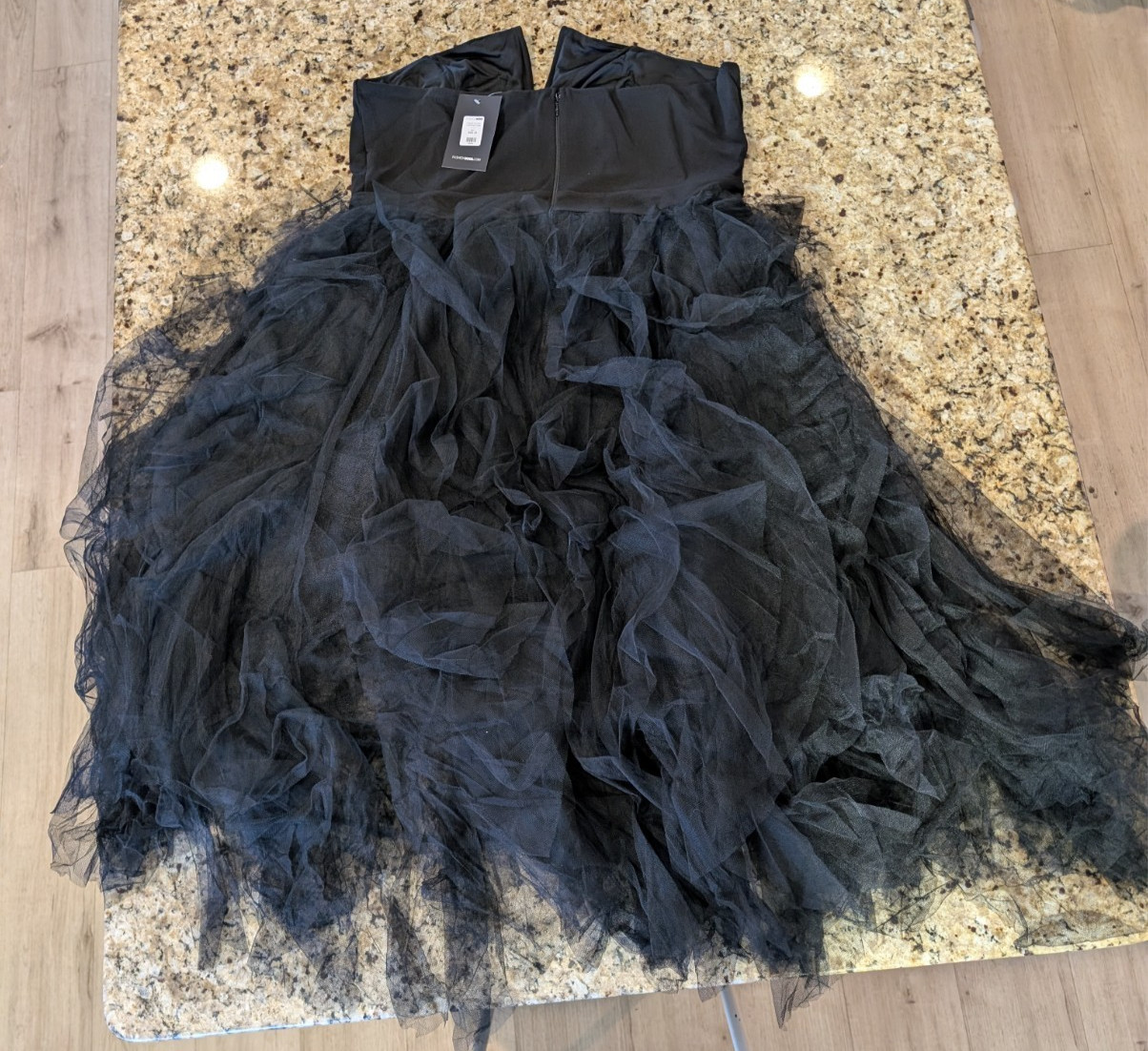 Fashion Nova Caught My Eye Tube Maxi Dress Black 2X Retails $70