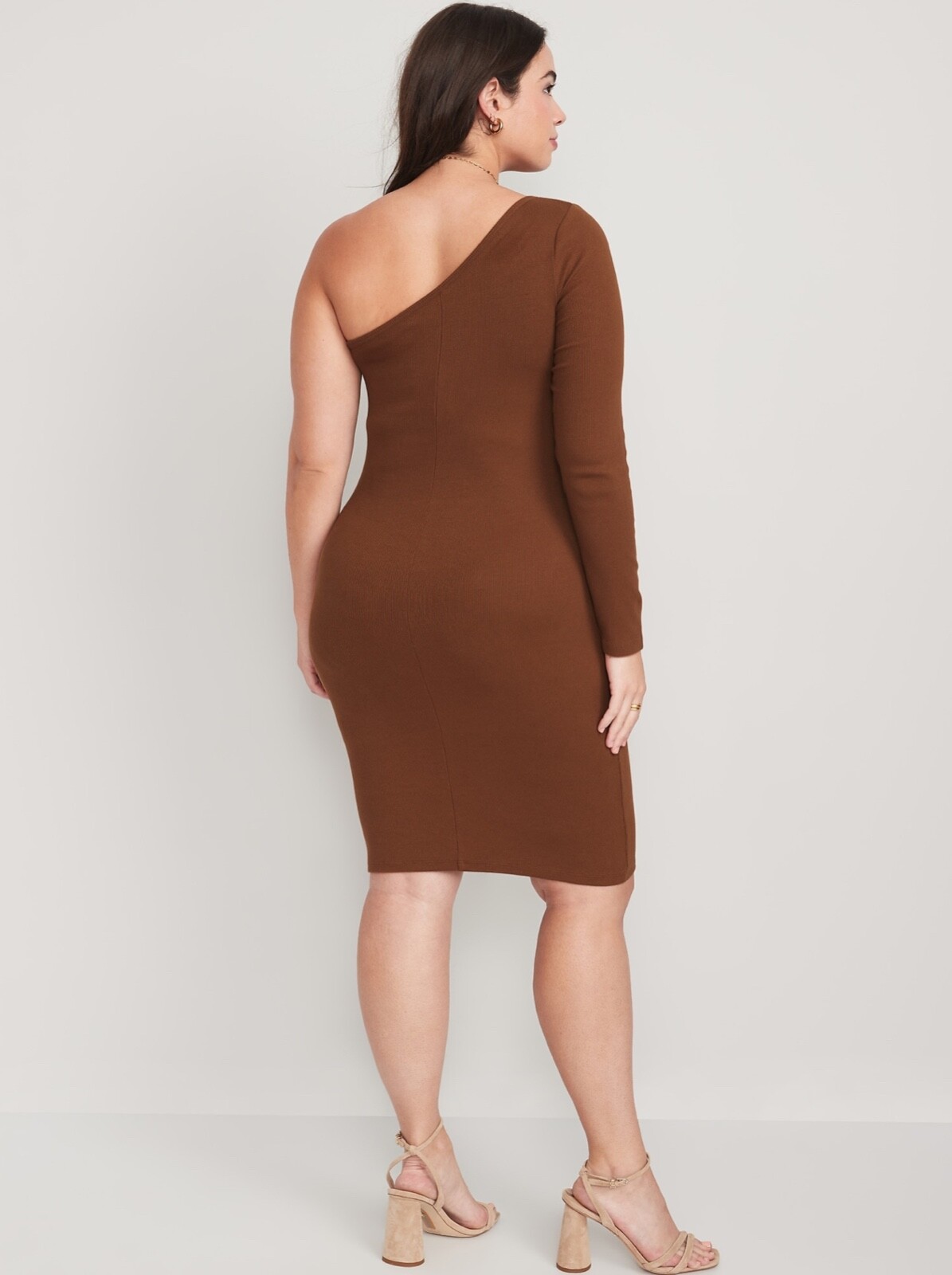 Old Navy Women’s Fitted One-Shoulder Rib-Knit Mini Dress Size S M XL XXL
