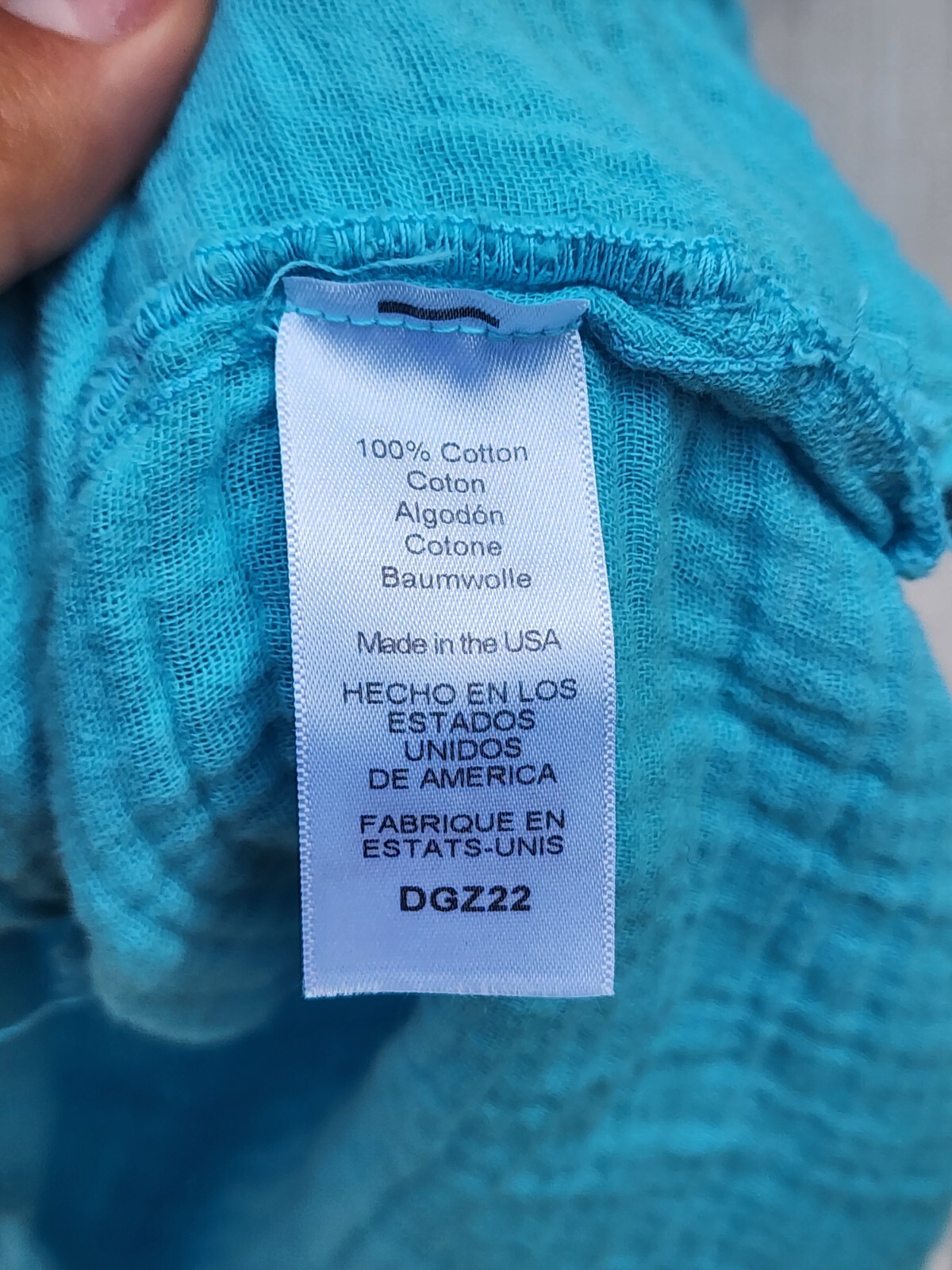 Michael Stars Women Light Blue Cecily Cotton Gauze Crinkle Dress Sz S