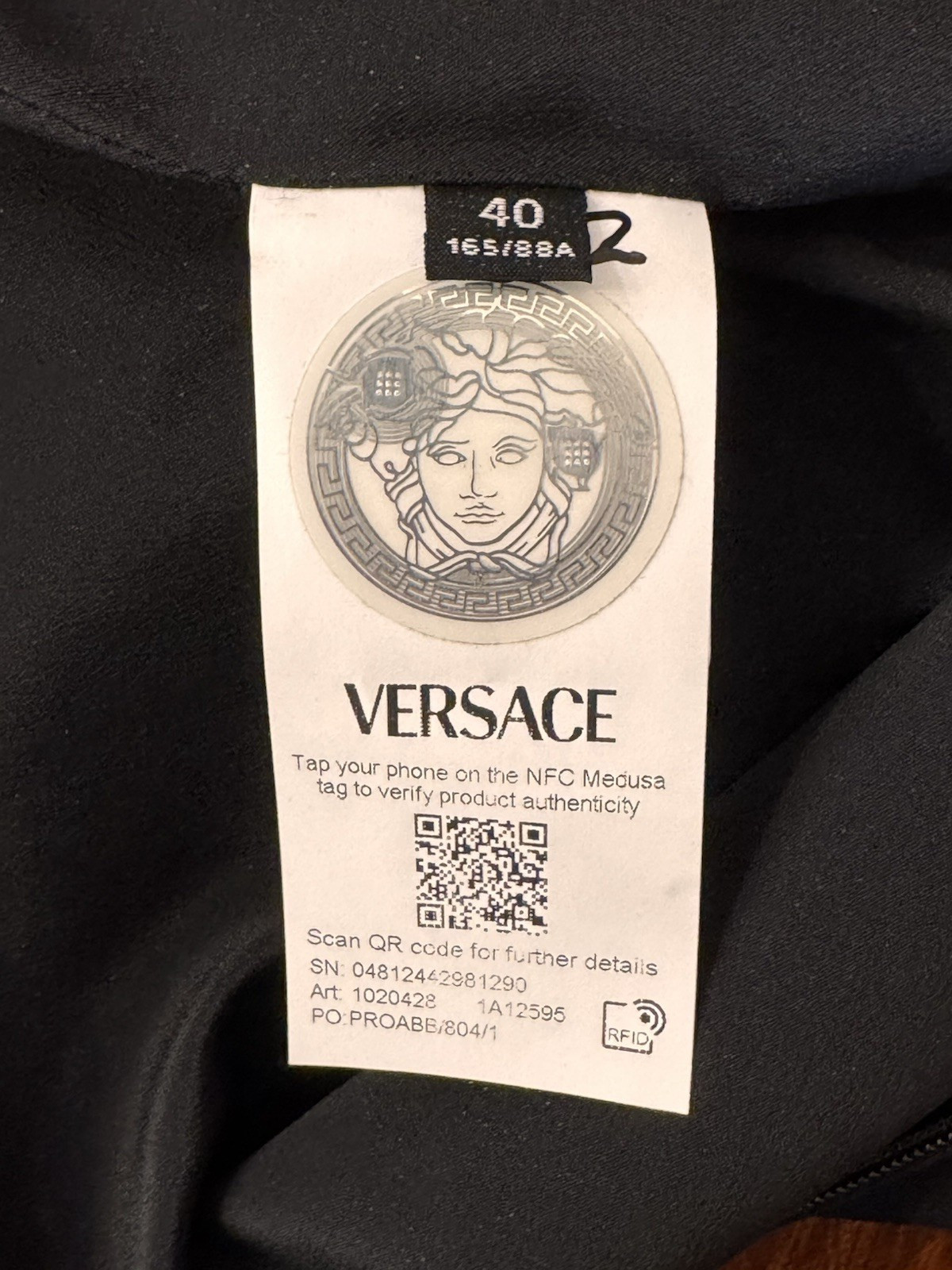Versace Wool Blend Shift Dress Size 40 / 4