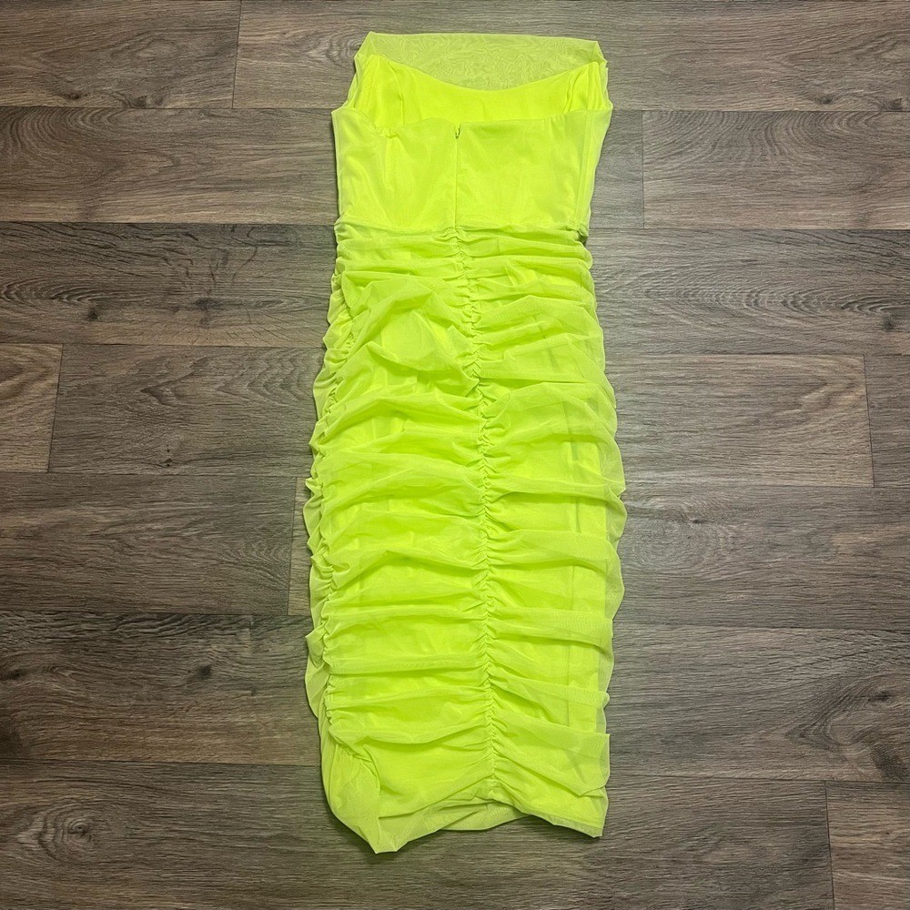 Michael Costello x Revolve India Midi Dress in Lime Green Size Medium