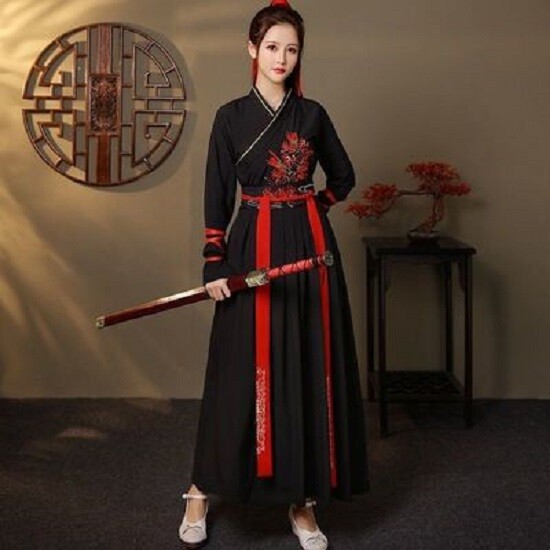 Modern Hanfu For Daily Wuxia Cosplay Men Women Unisex Chinese Style Costume