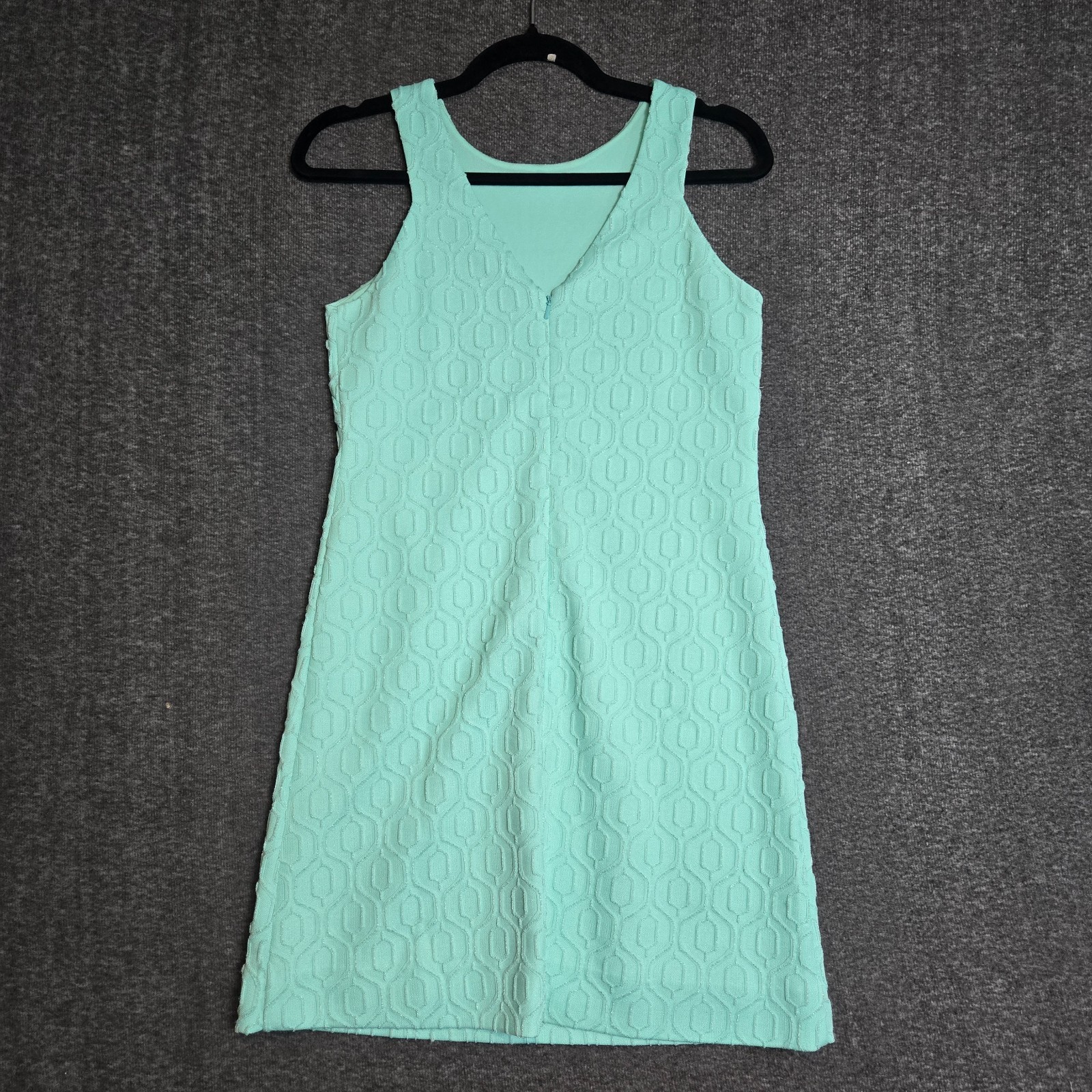 Lilly Pulitzer Mango Shift Dress in Poolside Blue Retro Jacquard Knit Size XS