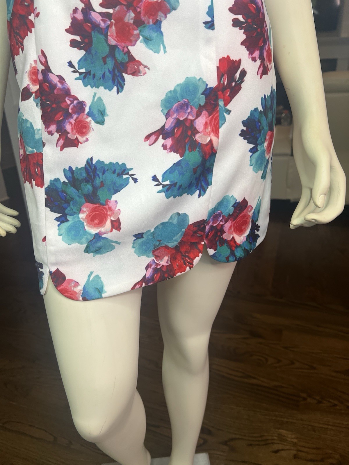 LOVERS+FRIENDS, Revolve Jetset Cutout Skater Dress in Floral Bouquet Size Small