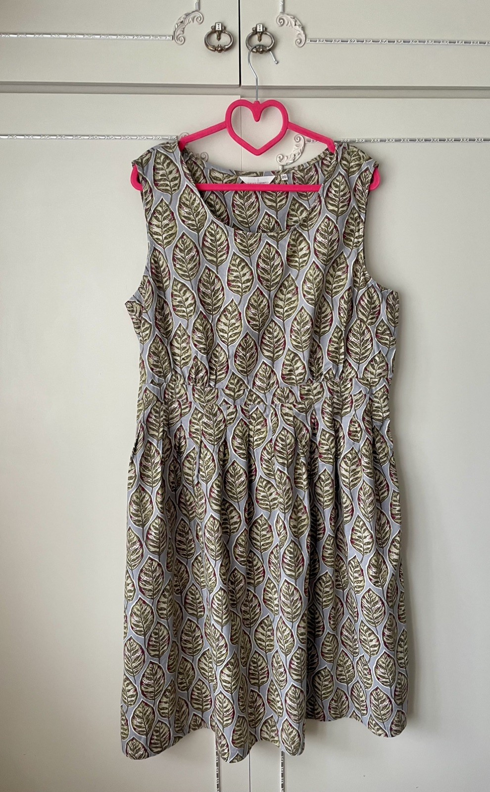 💝 Seasalt ” SEAMSTRESS ” Cotton Block Print Dress Size 20-18