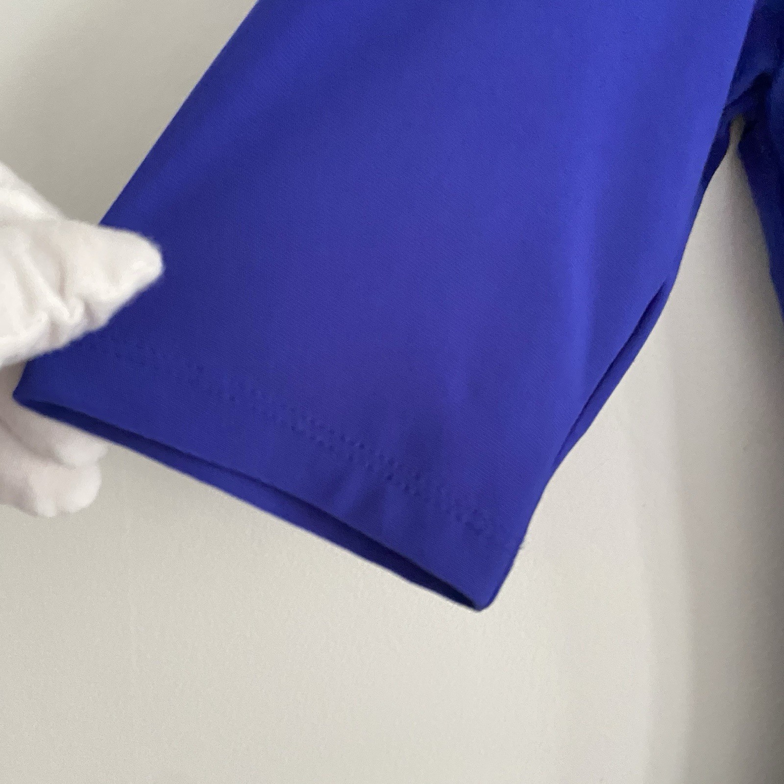 Lauren Ralph Lauren Womens 8 Cobalt Blue Draped Dress Slinky Stretch