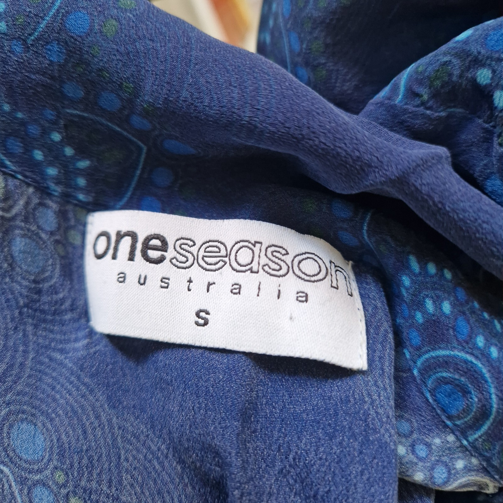 Oneseason Australia One Season Maldives blue Jazz dress Size S